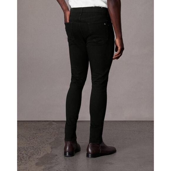 Rag & Bone Fit 1 Skinny Fit Jean Extra Slim Aero Stretch Denim Black Sz 29 Black - Picture 3 of 11
